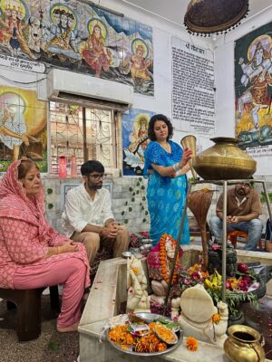 Pavni Mehrotra Instagram - This Saavan, I kept my first fast… and offered my first Rudra Pooja. 🪷
Not out of tradition, but from a silent cry of the soul —
A longing…
To thank the One who held me through the storm,
Who cradled my broken pieces,
And whispered life back into me.
This wasn’t just a ritual.
It was a rebirth.
A sacred offering to Shiva —
My protector, my teacher, my eternal beloved.
In His presence, I don’t just pray — I dissolve.
I am not separate from Him anymore.
He lives in my breath, my being, my becoming.
I now understand what it means
To fall madly in love with God.
To crave nothing but His name,
To ache only for His silence,
To dance only in His light.
This is the kind of love
That once tasted,
Becomes your forever.
Har Har Mahadev.
May He protect us all.🙏🪷