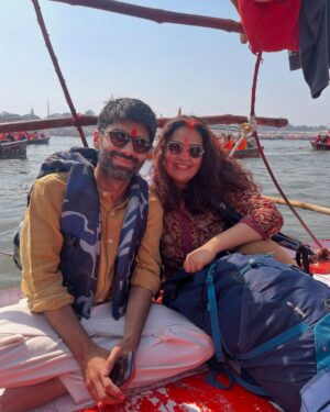 Pavni Mehrotra Instagram - Life mein kabhi Kumbh Mela nahi dekha aur jab dekha to seedhe 144 years saal mein 1 baar ane wala Maha Kumbh 2025 dekha🙏
.
.
.
#kumbh #kumbhmela #ganga #sangam #prayagraj