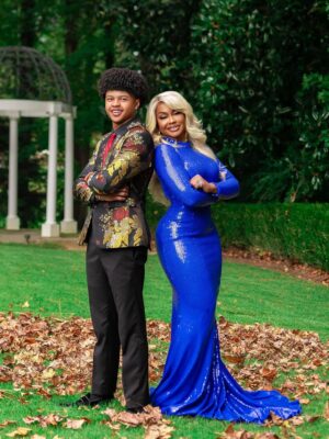 Phaedra Parks Instagram - Proud #Mom moment 🥹 #Homecoming 2025 Prince @ayden.nida did not come to play!

Last year I missed this moment due to #DWTS and my dance  partner @valentin  watched me cry after our FaceTime because I was so sad! So this year he said Mom I want to take my pictures with you and I couldn’t have been happier 😍 #boymom #bestfriends

📸: @guyxphoto 
🎨: @tomilolaofbiggles 
👩🏽‍🦳: @kendrasboutique 
👱🏽‍♀️: @jacorean_ 
👗: @theivyshowroom
