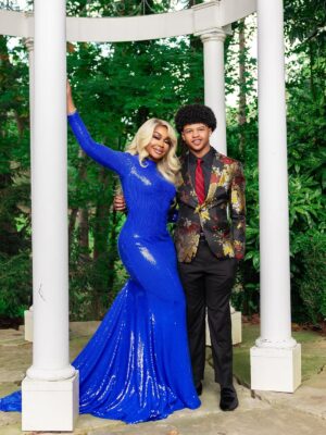 Phaedra Parks Instagram - Proud #Mom moment 🥹 #Homecoming 2025 Prince @ayden.nida did not come to play!

Last year I missed this moment due to #DWTS and my dance  partner @valentin  watched me cry after our FaceTime because I was so sad! So this year he said Mom I want to take my pictures with you and I couldn’t have been happier 😍 #boymom #bestfriends

📸: @guyxphoto 
🎨: @tomilolaofbiggles 
👩🏽‍🦳: @kendrasboutique 
👱🏽‍♀️: @jacorean_ 
👗: @theivyshowroom