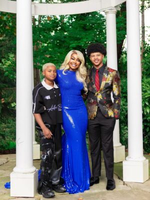 Phaedra Parks Instagram - Proud #Mom moment 🥹 #Homecoming 2025 Prince @ayden.nida did not come to play!

Last year I missed this moment due to #DWTS and my dance  partner @valentin  watched me cry after our FaceTime because I was so sad! So this year he said Mom I want to take my pictures with you and I couldn’t have been happier 😍 #boymom #bestfriends

📸: @guyxphoto 
🎨: @tomilolaofbiggles 
👩🏽‍🦳: @kendrasboutique 
👱🏽‍♀️: @jacorean_ 
👗: @theivyshowroom