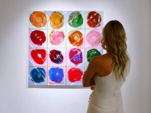 Polina Goudieva Instagram - Thank you to everyone who came to the opening of my father’s art show in Dubai last week @ruslangudievart 👏🏻👏🏻 I’m so thankful!! Big thanks to @boccara_dubai gallery, our curator @julia_bogichevich and gallery partner @marina_baisel_private 🤍 for making this exhibition come together. A few of the works have already found their happy “collectors” ☺️ The show runs thru April 15th at DIFC Dubai. Come visit! 🤗 #ruslangudiev #artdubai #boccaragallery