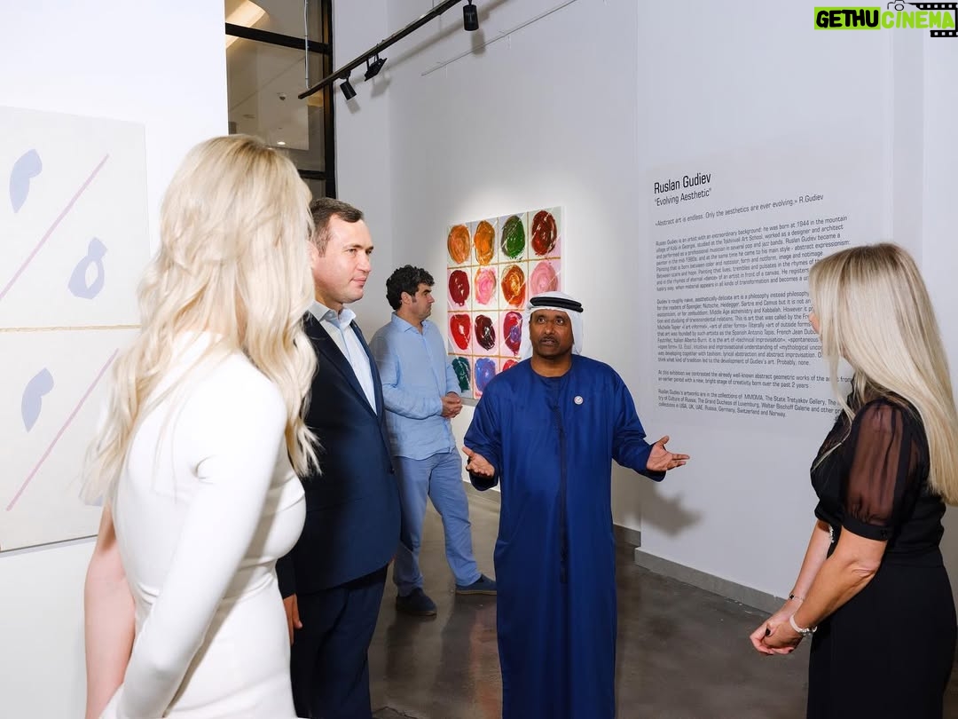 Polina Goudieva - 741 Likes - Thank you to everyone who came to the opening of my father’s art show in Dubai last week @ruslangudievart 👏🏻👏🏻 I’m so thankful!! Big thanks to @boccara_dubai gallery, our curator @julia_bogichevich and gallery partner @marina_baisel_private 🤍 for making this exhibition come together. A few of the works have already found their happy “collectors” ☺️ The show runs thru April 15th at DIFC Dubai. Come visit! 🤗 #ruslangudiev #artdubai #boccaragallery