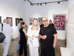 Polina Goudieva Instagram - Thank you to everyone who came to the opening of my father’s art show in Dubai last week @ruslangudievart 👏🏻👏🏻 I’m so thankful!! Big thanks to @boccara_dubai gallery, our curator @julia_bogichevich and gallery partner @marina_baisel_private 🤍 for making this exhibition come together. A few of the works have already found their happy “collectors” ☺️ The show runs thru April 15th at DIFC Dubai. Come visit! 🤗 #ruslangudiev #artdubai #boccaragallery