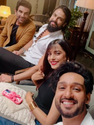 Pooja Sharma Instagram - Today we complete 12 years…
AND Yesterday, we met again, for what that eventually you will get to know….thanks to @swastikproductions BUT this can’t be coincidence or may be, I don’t know….but I am happy that we could all meet and laugh, relive past memories while creating new ones, missed many others from the mahabharat team. 
immense gratitude for your continuous love and support❤️🙏
Last picture is an edit from (Janki), I took from another platform, thank you for letting me use it🙏

@sktorigins 
@aravchowdharry 
@praneetbhat 
@nirbhay.wadhwaa