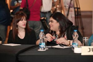 Poonam Chaubey Instagram - Grateful and honoured to be a part of the jury for the Stars Night Season 3 , along with Kinjal Karia - Head of VLCC. Followed by the crowning ceremony, organised by High Hopes Ent.
