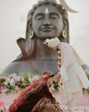 Poonam Dubey Instagram - Im blessed to have you in my life as my life partner the way you love me , the way you care for me , the way you respect my feelings… i know I’m not perfect that much but i promise you that I will never let you down.
I love you to the moon and back @realgauravjain3103 
.
.
Location-: la cabana resort Morjim Beach north Goa and all set created by our event management team 😇🙏
.
.
.
Bridal dress by @hanutpaulofficial @sudhirbhaisareewala 
Groom dress by @Labelasifshahh 
Makeup by @makeups_by_nehagarg 
Hair by @hairstylist__pooja 
Clicks @wedify_films 
Organised by @dreameventindore 

#soulmate #lifepartner #husband_wife #newly #married