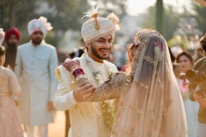 Poonam Raheja Instagram - I can’t believe it’s already been a month. Here’s to many more happy anniversaries ♥️ 
I’m so happy to have you as my partner and best friend. 🧿

I Love u The Mosttt Nonney 😘 
@this_is_sumesh 

#SuPu #onemonthanniversary #love #foryou #viral #couple #trendingreels #wedding #weddingday #marriage #dreamwedding ✨