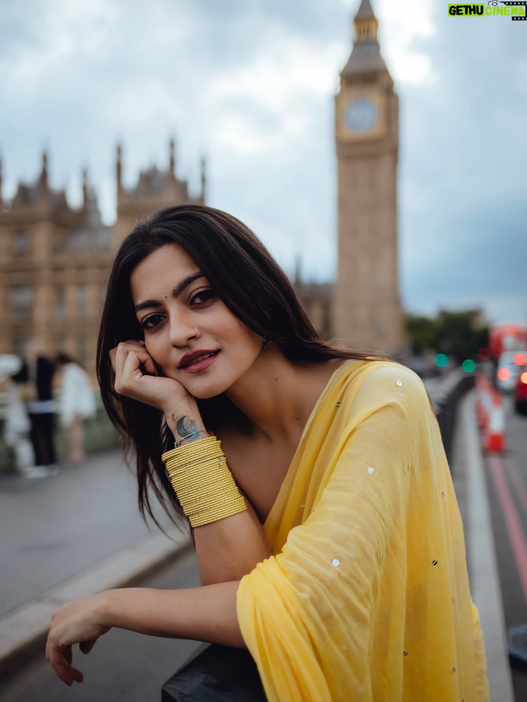 Prakruti Mishra - 186.9K Likes - Straight out of a YRF frame ⚠️🌻💛
.
.
.
.
.
.
Wearing the @suta_bombay yellow saree 🔆
.
.
.
.
.
.
.
Shot & edited by @_always_more_photography 🤍
#londonphotographer 
#londonphotoshoot