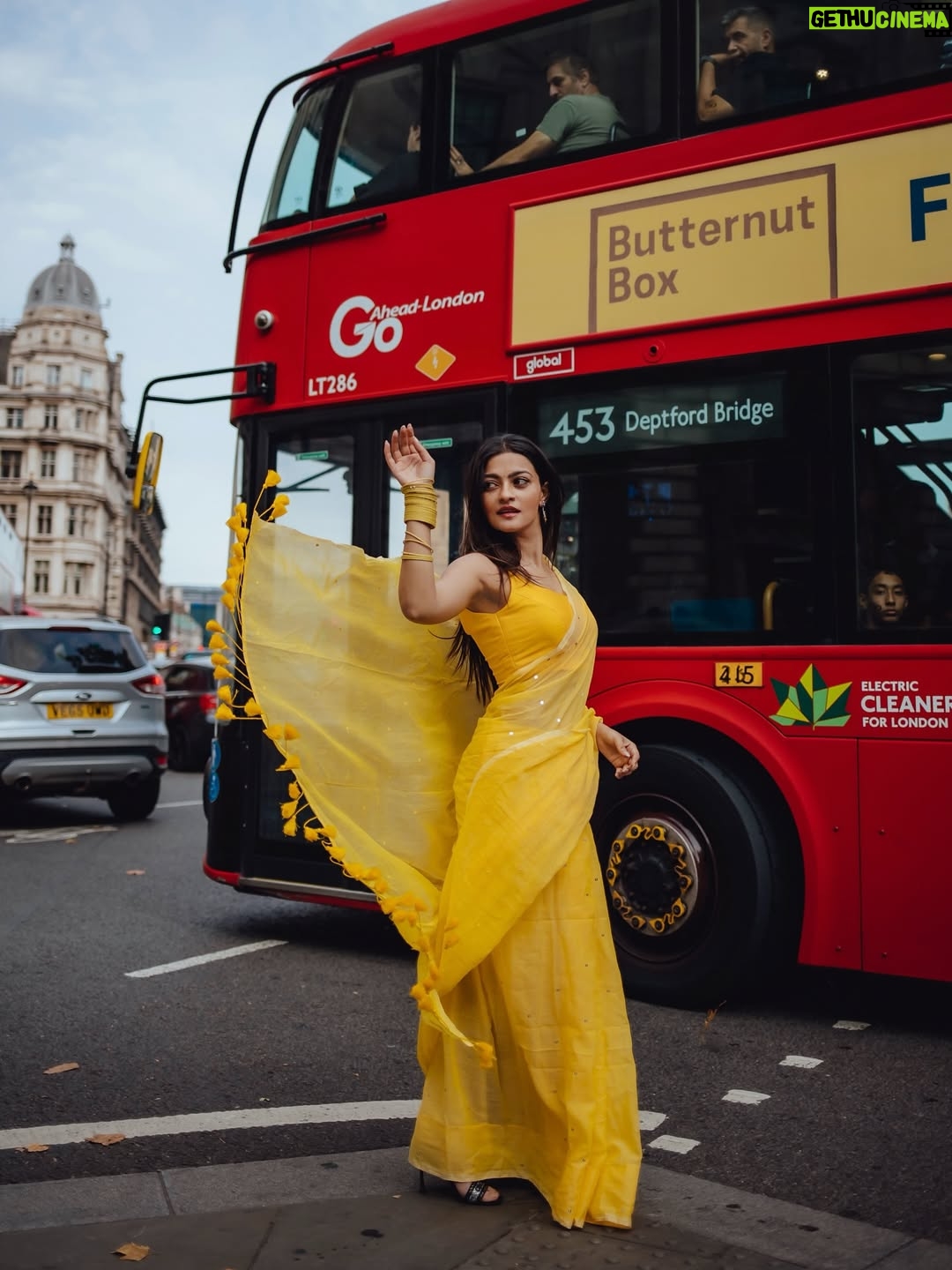 Prakruti Mishra - 186.9K Likes - Straight out of a YRF frame ⚠️🌻💛
.
.
.
.
.
.
Wearing the @suta_bombay yellow saree 🔆
.
.
.
.
.
.
.
Shot & edited by @_always_more_photography 🤍
#londonphotographer 
#londonphotoshoot