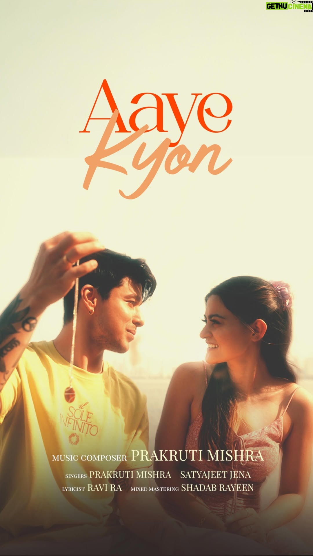 Prakruti Mishra - 62.7K Likes - Aaye Kyon is finally out now! ❤️

Link in bio 🧷

Singing along with the magical @satyajeetjena_official 

Starring the amazing @pratiksehajpal 💫
written beautifully by @ravira.ko.sun🌻
mixed and mastered by @shadabrayeen✨

@indiearecords 😇

Go and watch it on YouTube now!✨

#OutNow #AayeKyon 
#prakrutimishra 
#pratiksehejpal 
#satyajeetjena 
#ravira 
#shadabrayeen 
#mayurhasijaentertainment