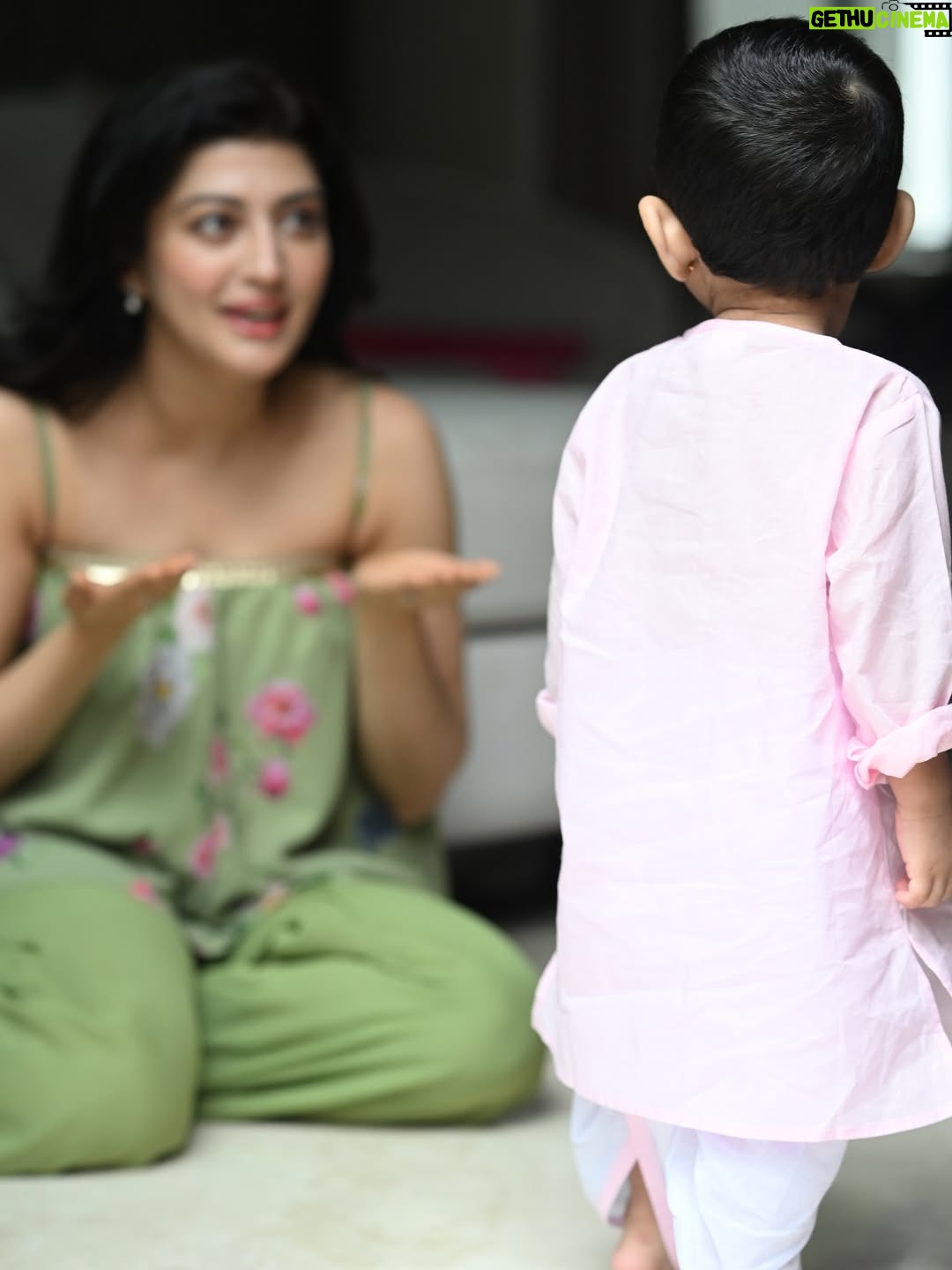 Pranitha Subhash - 455.2K Likes - My little jelly bean 🧿🍂❤️