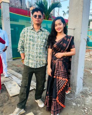 Prarthana Sonowal Instagram - With kusum Kailash da😍 অনুষ্ঠানটোত লগ পাই ভাল লাগিল.