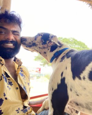 Praveen Devasagayam Instagram - Bella-Zara , sensitive and a pure connection with these girls for the past 3 days had healed few areas of my life , Love unconditional and Lesson unlimited , It’s easy to earn trust but to Learn the person you trust is the Task involved for betterment ! 
#harlequin #Dane #Dogs #merlin