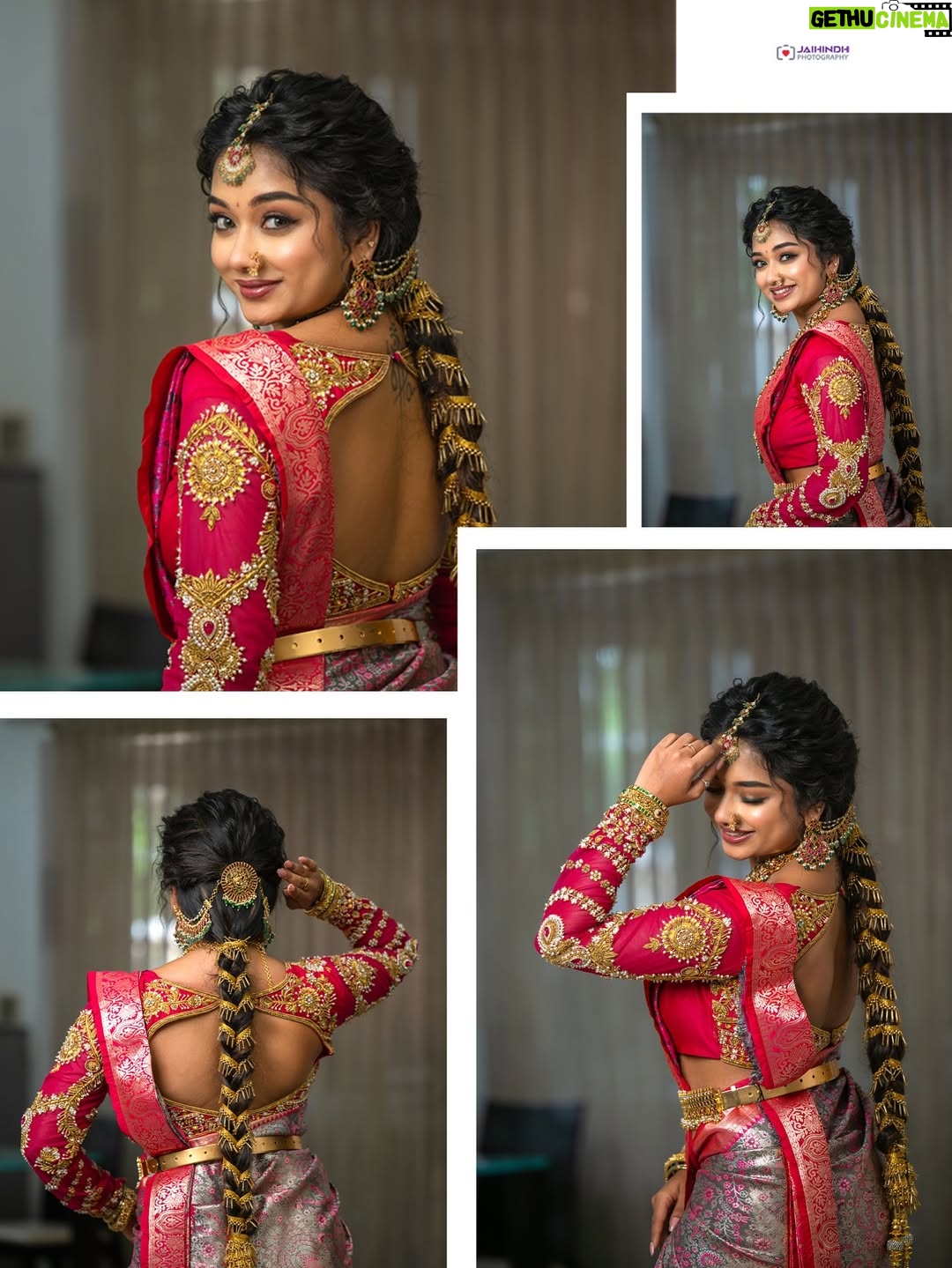 Preethi Sharma - 106.8K Likes - 🌸🪞🦚

Makeup @kalaiartistry 😍
Hair @jenifer_hair_stylist ❤️
Costume @zarigaibygitanjaliofficial 😍
Lens @jaihindh_photography 😇
Drapist @sneha_drapist_makeover 😍 
Jewels @aishwaryam_bridaljewellery 💫

#traditional #saree #sareelove #shoot #photoshoot #ethnic #bestrong #bepositive #beyou #preefam☮️ #preevibes☮️ #preelovesyou☮️