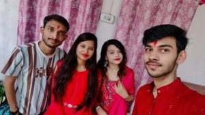 Preeti Kumari Instagram - हल्दी है तो चंदन है राखी है तो रिश्तों का बंधन है🤗🌼#insta #post#photo #photoshoot #rakshabandhan #celebration #photographer #tutubarbie💃💃