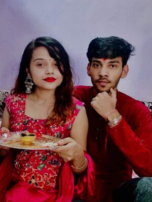 Preeti Kumari Instagram - हल्दी है तो चंदन है राखी है तो रिश्तों का बंधन है🤗🌼#insta #post#photo #photoshoot #rakshabandhan #celebration #photographer #tutubarbie💃💃