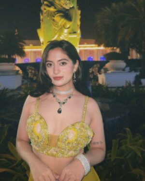 Preksha Makhija Instagram - half princess, half menace🔫💚
.
.
.
.
.
.
.
#instagood #ootd #potd #lehenga #shadiseason #desi #fyp #aesthetic #explore