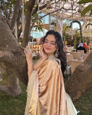 Preksha Makhija Instagram - leja tu sandesa mera, main sadke jaawaan✨🪞🦢
.
.
wearing @jazz_and_jassi
.
.
.
.
#ethnic #wedding #weddingday #ootd #potd #gadar #punjabisuit #traditional #weddinginspo