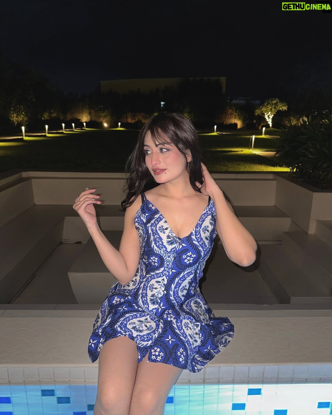 Preksha Makhija - 8.8K Likes - physically in bed, mentally by the pool🫧💙🦋
.
.
.
.
.
.
.
#poolday #nightswim #monsoon #indore #ootd #blueoutfit #resortwear #ａｅｓｔｈｅｔｉｃ #explore #outfitinspo #outfitideas
