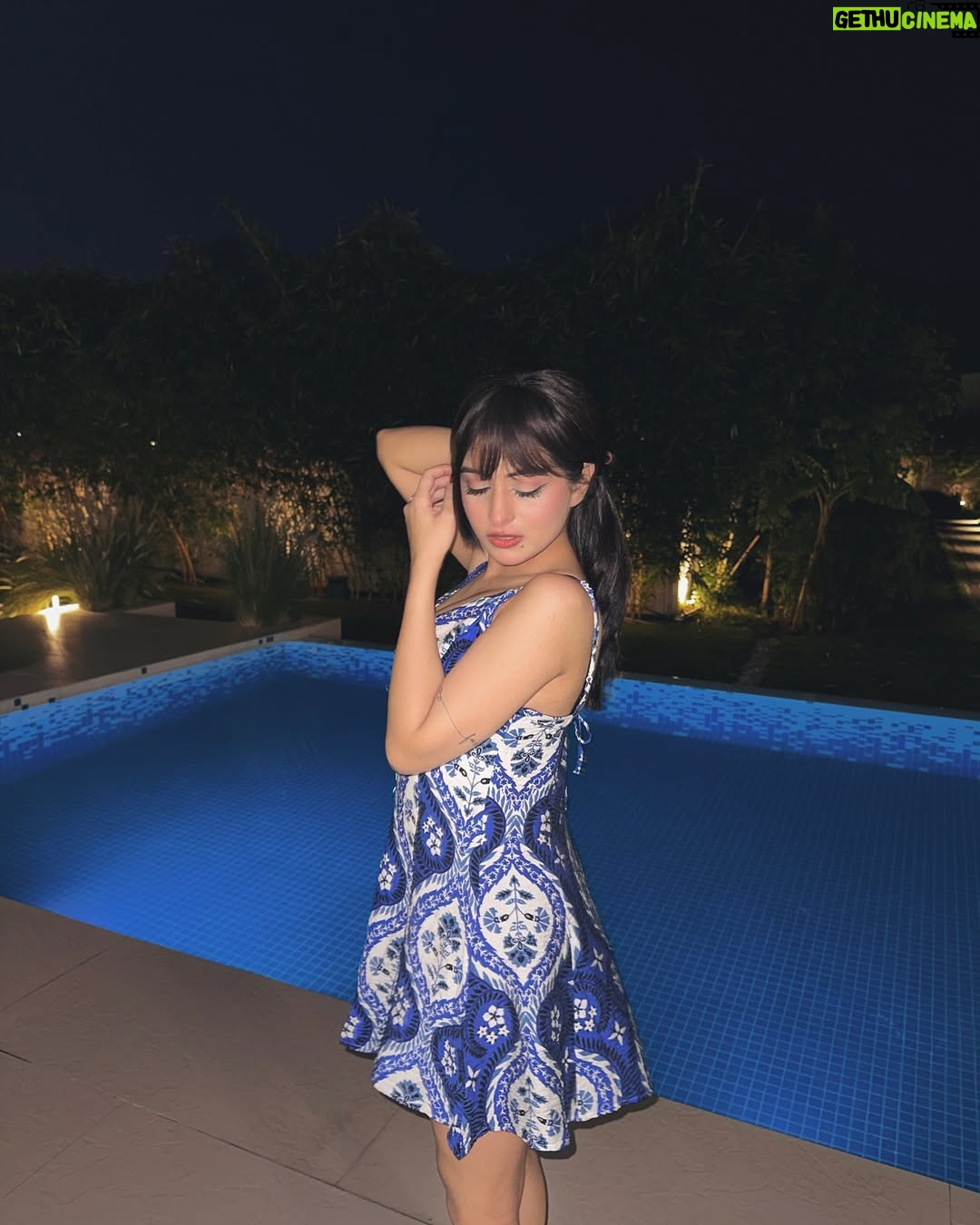 Preksha Makhija - 8.8K Likes - physically in bed, mentally by the pool🫧💙🦋
.
.
.
.
.
.
.
#poolday #nightswim #monsoon #indore #ootd #blueoutfit #resortwear #ａｅｓｔｈｅｔｉｃ #explore #outfitinspo #outfitideas