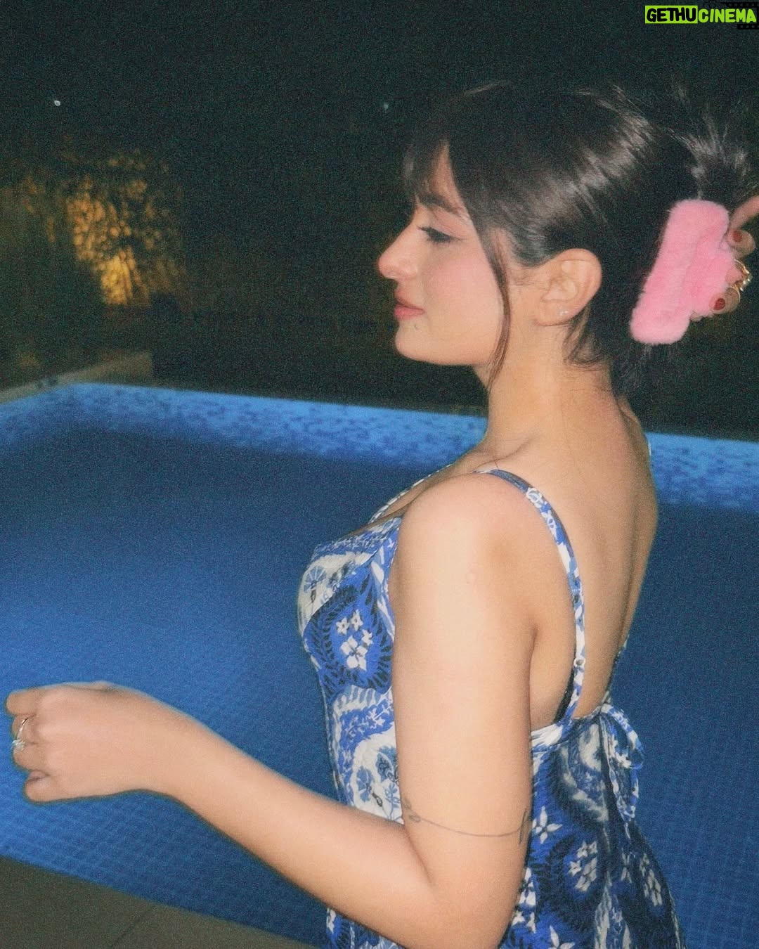 Preksha Makhija - 8.8K Likes - physically in bed, mentally by the pool🫧💙🦋
.
.
.
.
.
.
.
#poolday #nightswim #monsoon #indore #ootd #blueoutfit #resortwear #ａｅｓｔｈｅｔｉｃ #explore #outfitinspo #outfitideas