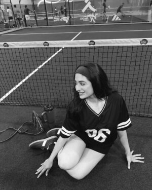 Preksha Makhija Instagram - paddle princess in her natural habitat 🏓
.
.
.
.
.
.
#paddle #pickleball #sportsgirl #pickleballislife #paddleball #tennis #sportslook #sportsoutfit
(Paddle, pickleball, tennis,sports, sports outfit, sports look sport outfit ideas)