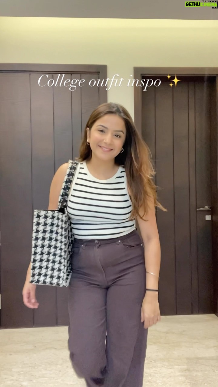 Priya Kapoor Arora - 1.4K Likes - College outfit inspo ✨ 

Top - @hm 
Jeans - @hm 
Shoes - @zara 
Bag - @hm 

#collegeoutfit #easyoutfit