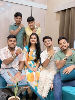 Priya Mitra Instagram - শুভ রাখী পূর্ণিমা🥰