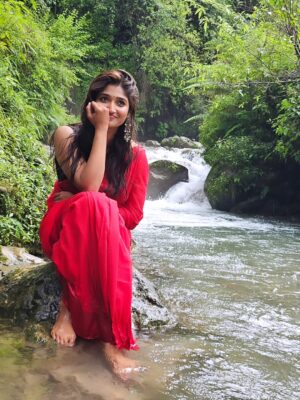 Priya Vadlamani Instagram - Birthday behaviour...🐒🌻
Extremely grateful and thankful for all the wishes..birthdays are often a beautiful reminder of how loved I am and i am truly beyond grateful..✨️💛
Also this was my first birthday alone, without my family or friends . Just by myself. And it was a beautiful day, I walked aimlessly in a town I don't know, I ate whatever I wanted, I sat and read anywhere I wanted , I was in awe of how truly beautiful nature is.. the mountains have always always been my escape and that's all I wanted this year. Quiet and peace and it really was serene...highly recommend solo travel for birthdays 🐣🐣
P.s - I was very very safe while clicking these pictures. This is a stream that flows through the place I was staying and the current was very normal when I clicked these...