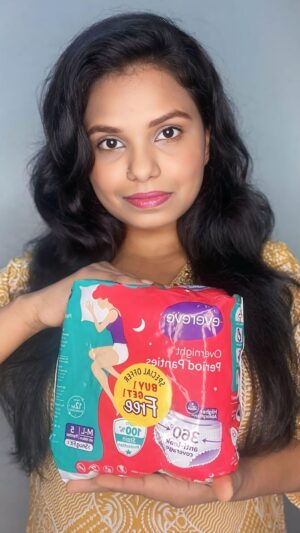 Priyanka Bhagat Instagram - No worries in periods now with Evereve Panties
* 360° Anti-Leak Coverage for stress-free nights
* 12-Hour Protection for busy days & Peaceful sleep
* 3x More Absorbent Than Pads for heavy flow
* Snug Fit & Rash-Free Comfort just like real underwear
Bonus: Buy 1 Get 1 FREE! Available on Swiggy Instamart, Blinkit and Zepto with 10-min delivery
Say goodbye to leaks, discomfort, and stress
@evereve_periodprotection
#everevepanties #menstrualday
#menstrualdaywithevereve #fashionista_monika #evereve