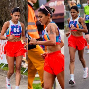 Priyanka Goswami Instagram - Proud to have competed in the 44th Dudinska 50 in Slovakia and set a new National Record in the 35km racewalk with a time of 2:56:34—a milestone I’ve been chasing for a while! This achievement also secures my national records at 10km, 20km, and 35km.
A huge shoutout to my new coach, Germany’s @weigelron , an Olympic medalist himself, whose focus on the finer details during just one month of training has been a game-changer. I’m excited to keep pushing forward with him and stay positive for next stages and the Olympics LA28!
Thank you, @afiindia_official and @gosportsvoices , for your continued support!
#Racewalking #NationalRecord #RoadToLA28 #Dudinska50 #Athletics #ChasingDreams