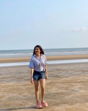 Priyanka Mitra Instagram - Salty air & Sun-kissed hair 💃🏻🫠
.
.
.
#instagood #instapic #love #seaside #fun #livelovelaugh #happiness #gratitude #radhekrishna