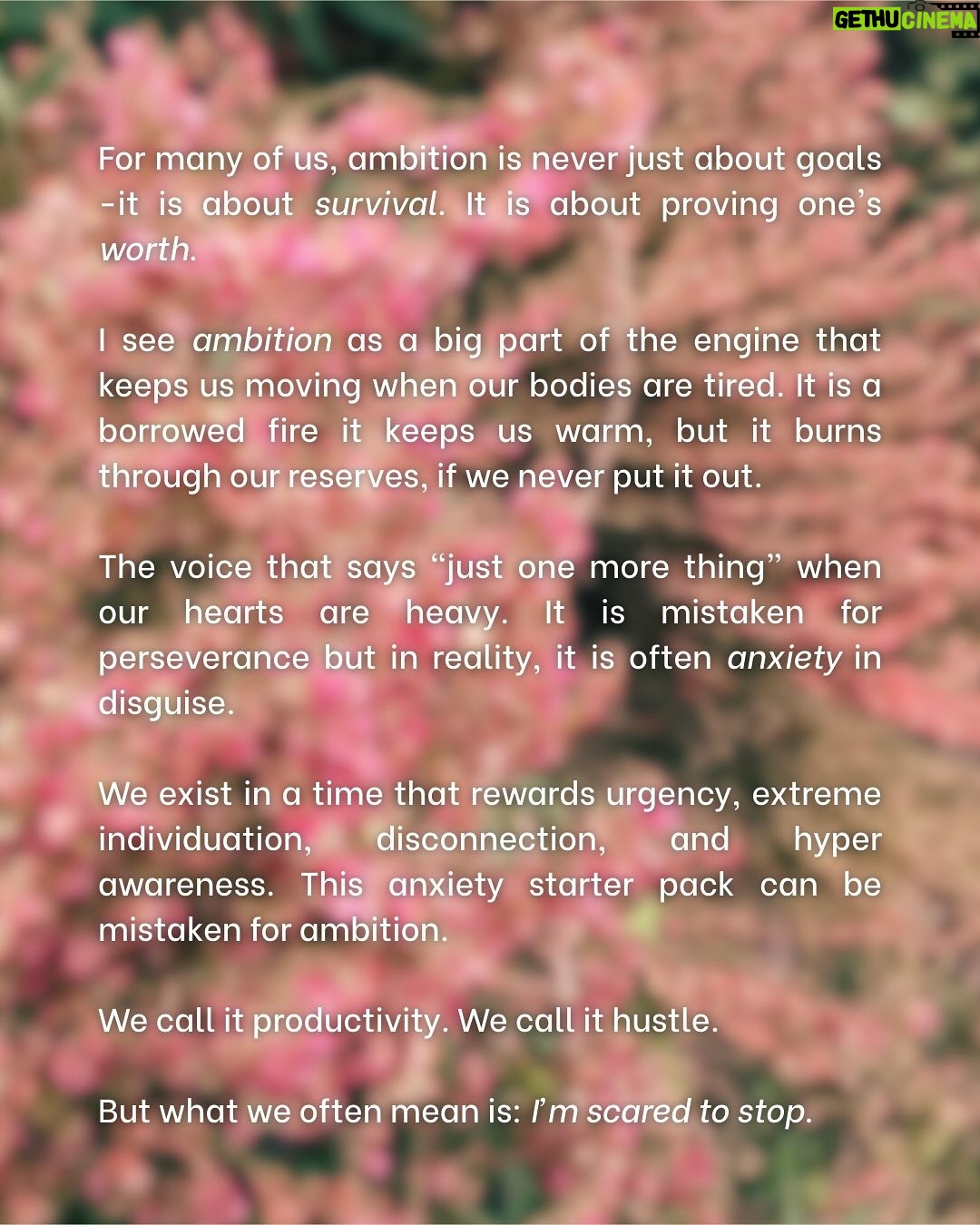 Punarnavi Bhupalam - 639 Likes - What if I tell you that healing makes you less ambitious but more alive?

This essay is a soft rebellion against hustle culture, exploring what it really means to heal, slow down, and come home to your body in a world that rewards burnout.

For anyone who’s tired of performing strength, this one’s for you.

#healingjourney #somatichealing #quietrebellion #restasresistance #expressivearts #softrebellionstudio #nervoussystemhealing #slowdown