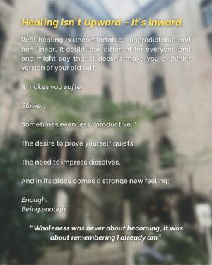 Punarnavi Bhupalam Instagram - What if I tell you that healing makes you less ambitious but more alive?

This essay is a soft rebellion against hustle culture, exploring what it really means to heal, slow down, and come home to your body in a world that rewards burnout.

For anyone who’s tired of performing strength, this one’s for you.

#healingjourney #somatichealing #quietrebellion #restasresistance #expressivearts #softrebellionstudio #nervoussystemhealing #slowdown
