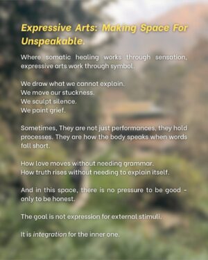 Punarnavi Bhupalam Instagram - What if I tell you that healing makes you less ambitious but more alive?

This essay is a soft rebellion against hustle culture, exploring what it really means to heal, slow down, and come home to your body in a world that rewards burnout.

For anyone who’s tired of performing strength, this one’s for you.

#healingjourney #somatichealing #quietrebellion #restasresistance #expressivearts #softrebellionstudio #nervoussystemhealing #slowdown
