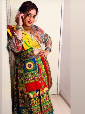 RJ Malishka Instagram - Magic October❤️
Happy Navami.
Accessories: @koharbykanika