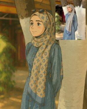 Raazia Mughal Instagram - It’s a trend right ?😂 ghibli whibllll kr liya hum nay b 🥴 cute hai na ❤️🥹 
.
.
.
.
.
.
.
.
.
#post #ghibliredraw #insta #instagram #instamood #instagram #ınstart #post #treand #tranding