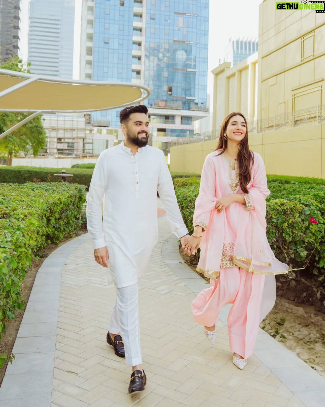 Rabab Hashim - 16.2K Likes - Eid Mubarak from us to you all! ❤️

👗 @sfkbridals 
📸 @zamalsamanphotography