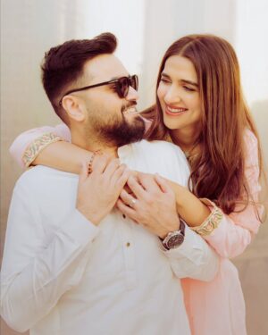 Rabab Hashim Instagram - Eid Mubarak from us to you all! ❤️

👗 @sfkbridals 
📸 @zamalsamanphotography