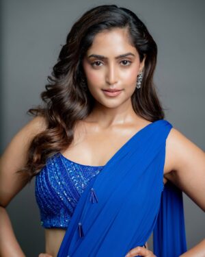 Reba Monica John Instagram - 🦋💙

Make up @makeuphairbyrahul 
Hair @ravi_pasupuleti 
Styling @manogna_gollapudi 
Saree @manikananda 

#sareenotsorry