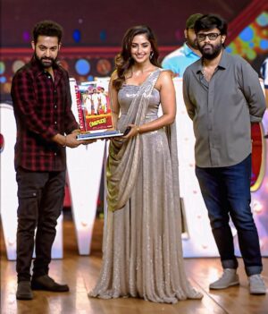 Reba Monica John Instagram - What a night! 😍

Massive gratitude to @jrntr Garu for gracing the occasion and for being a pillar of support for the team! Elated to have been a small part of the MAD Universe. A big thank you to the entire MAD square team for making me feel like family and to all the lovely audience for loving Swathy Reddy ✨🫶

Styled by @manogna_gollapudi 
MU @makeuphairbyrahul 
Hair @makeover_by_mohan 

#swathyreddy #telugubgm #madsquare #blockbuster #successmeet #jaintr