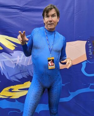 Rebecca Romijn Instagram - Throwback to when @mrjerryoc went full Mystique 💙