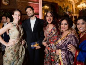 Richa Chadha Instagram - Happy anniversary @alifazal9 ! Life is better with you, in every way ☺️🌻 Mr Ali posting with his brand new wife and his first crush in the last image.

What an epic night it was … only those we loved were requested (barring one friend who’s missing invite is a mystery), only those who loved us came. They really must have loved us because it was in Byculla. 

Please watch Homebound in the cinemas. 
Please watch Jolly LLB in the cinemas. 
Please watch ‘songs of paradise’ on Amazon Prime video