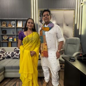 Richa Dixit Instagram - शिष्टाचार मुलाकात 🙏🏻 @ravikishann  sir