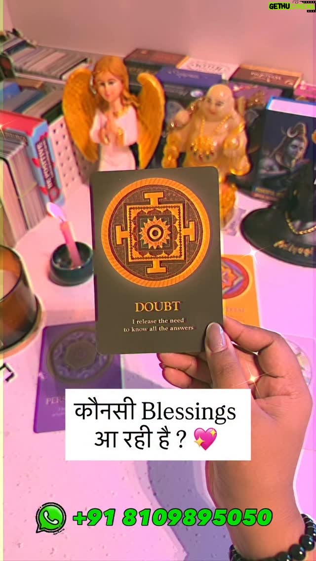Ritika Gupta - 8.2K Likes - “Kabhi kabhi hum thak jaate hain, disappoint ho jaate hain… lekin Universe hamesha humein blessings dene ke liye ready hai 🌸✨ Aap ke liye kaunsi divine blessings aa rahi hain, ye guidance aapki life badal sakti hai 🙏💫”

#DivineBlessings
#UniverseGuidance
#SpiritualJourney
#TarotReading
#AngelGuidance
#LawOfAttractionIndia
#MiracleVibes
#PositiveEnergy
#HealingJourney
#BlessingsComing
#SpiritualIndia
#ZindagiBadlegi
#EnergyShift
#CosmicPower
#ManifestationVibes
#DailyGuidance
#SpiritualHealing