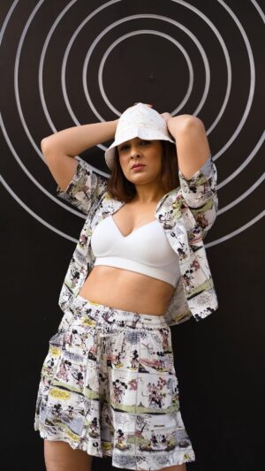 Ritz Gautam Instagram - If loving Fashion is Crime, We plead Guilty. 

Sexier way of wearing this beautiful set from @bewakoofofficial #mickeyaop set. 

Wardrobe Courtesy: @bewakoofofficial @bewakoof_women 

#slayqueen #bewakoof #bewakoofofficial #bewakoofsquad #bewakoofwomen #sets #casualwear #lifestyleblogger #fashioninfluencer #fashionblogger #ritzgautam #bangaloreblogger #bangaloreinfluencer #streetfashion