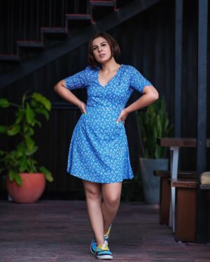 Ritz Gautam Instagram - Painting my mood in color of Blue 💎🧿💙❄️🌧🦋
PC: @cp_praveen_photography
Dress : @streetstylestoreofficial
Shoes: @jolaa.in
#blue #sss #streetstylestore #joola #lifestyleblogger #fashionblogger #fashioninfluencer #bangaloreblogger #bangaloreinfluencer #throwbackthursday #ritzgautam
