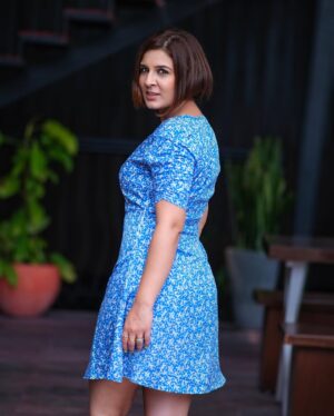 Ritz Gautam Instagram - Painting my mood in color of Blue 💎🧿💙❄️🌧🦋
PC: @cp_praveen_photography
Dress : @streetstylestoreofficial
Shoes: @jolaa.in
#blue #sss #streetstylestore #joola #lifestyleblogger #fashionblogger #fashioninfluencer #bangaloreblogger #bangaloreinfluencer #throwbackthursday #ritzgautam