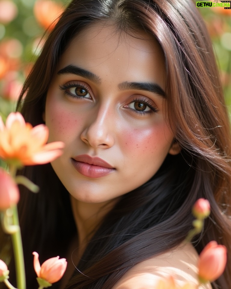 Riya Bhatu - 2.2K Likes - Skincare so good, even the flowers are blushing🌸✨